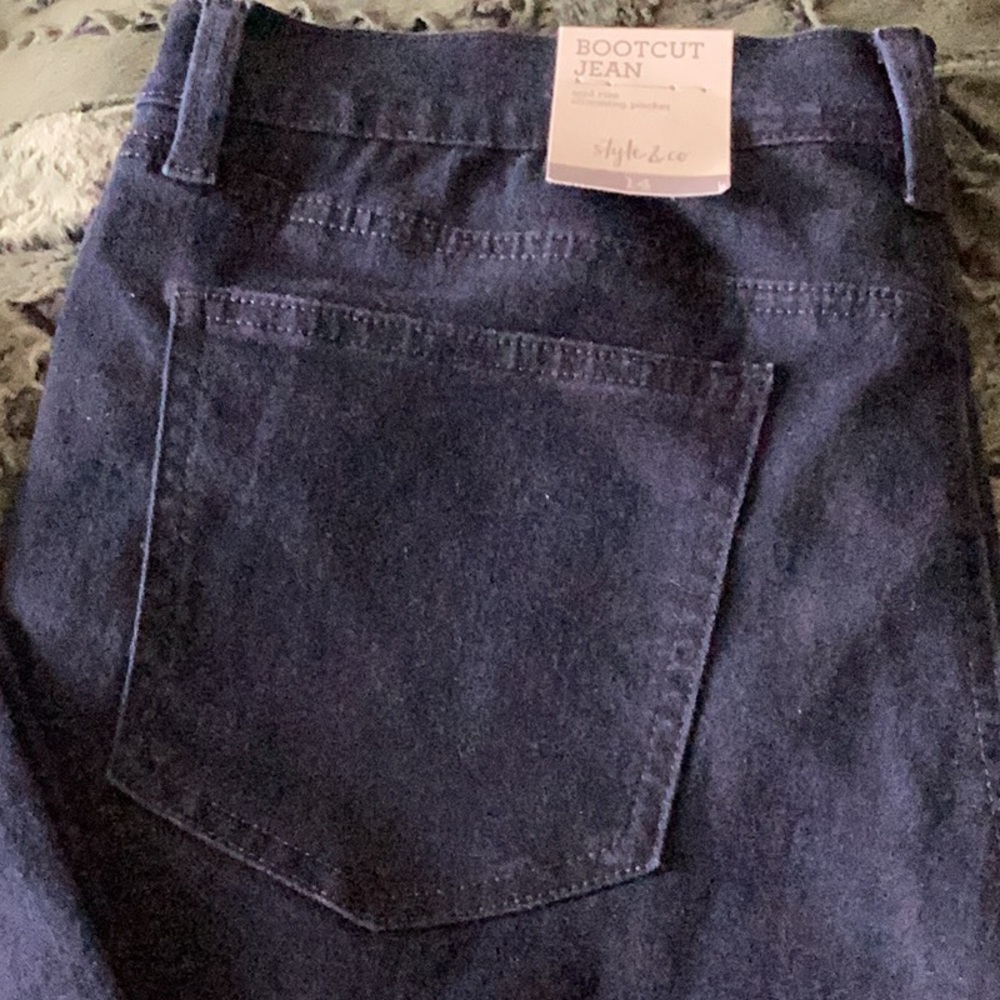 Style & Co. Dark Blue Bootcut Jeans inseam 31